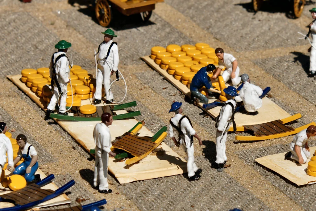Der Käsemarkt aus Alkmaar im Madurodam